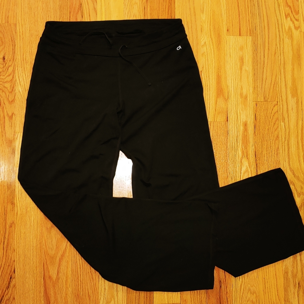 Gap Long Black Yoga Pants with Drawstring
